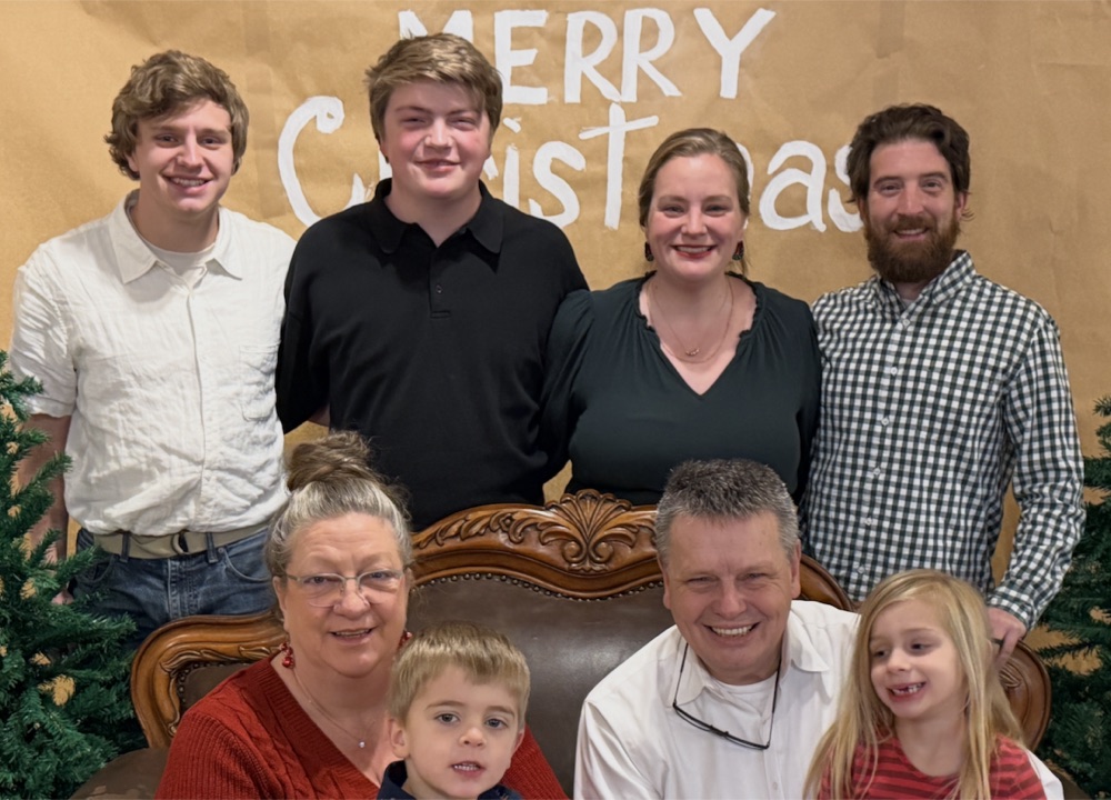 Pastor Jim Boyte with his family.